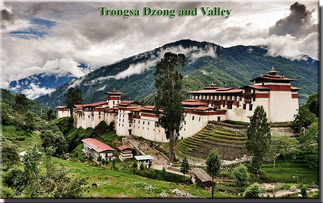 Trongsa Dzong and Valley