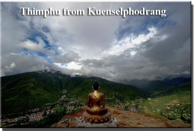 Thimphu from Kuenselphodrang