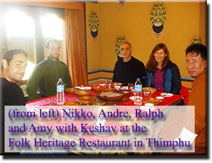Nikko, Andre, Ralph and Amy with Keshav at Folk Heritage Museum's Restaurant, 2nd December 2013